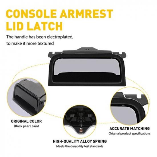 Center Console Armrest Latch Lid For Chevy Silverado 1500 2500 GMC Tahoe Yukon