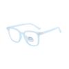 Photochromic Square Rice Nail Children's Eyeframe Color Change Anti Blue Light Flat Mirror Glasses Cute Boys And Girls