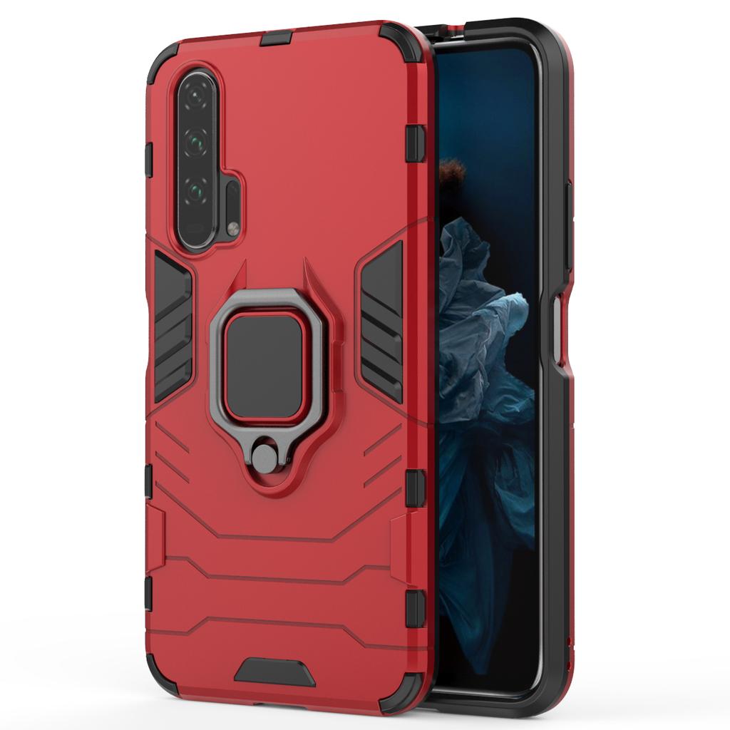 Ударопрочный чехол Armor для Honor 20 20i 20S 10 10i 9A 9N 8X Max 8A Prime 8S 6X Pro Plus Lite с металлическим кольцом-бампером и подставкой