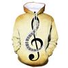 Веселая и инновационная мужская спортивная одежда с 3D-принтом в виде музыкальных нот, всесезонный свитер с длинными рукавами, спортивная одежда, повседневный спортивный топ