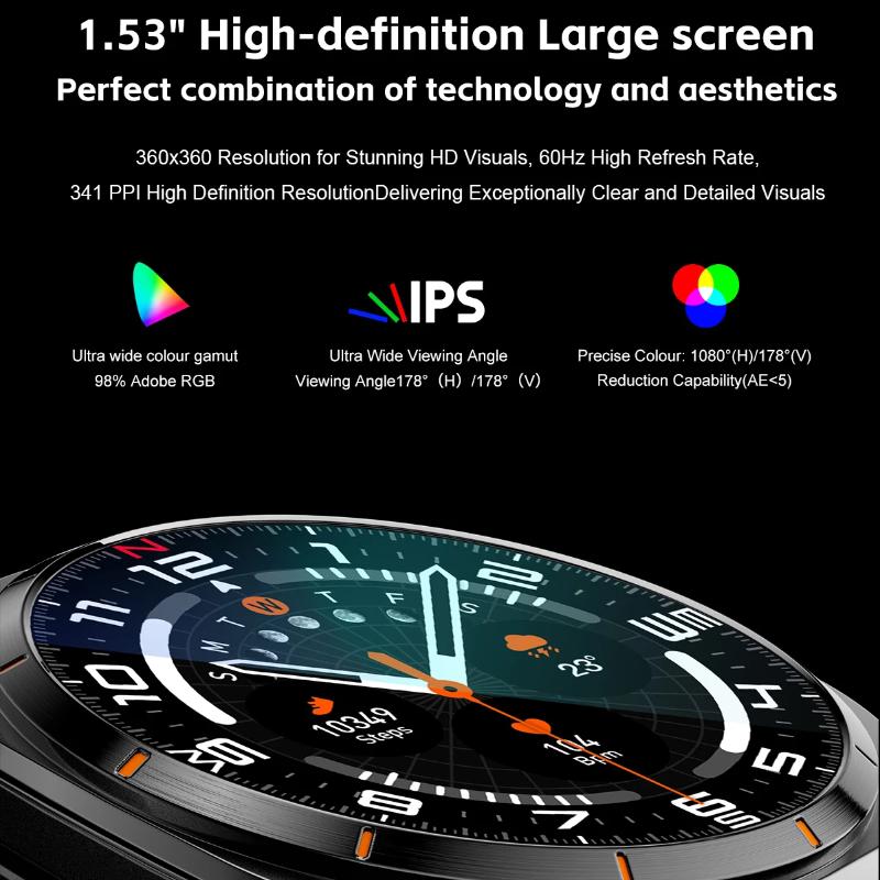 2025 New TWS Smart Watch 2 In 1 With Earphone BT Call Men Watches GPS Track Monitor Play Sport Music SmartWatch For Android IOS