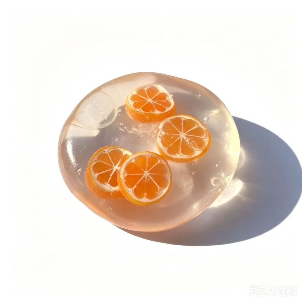 Translucent Fruit Coconut Ball Squishy, Moldable Non-Rebound Stress Relief Toy, Fun Soft Squeeze Gift