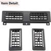 RLB-HILON Dashboard Heater Air Vent Grille Set Compatible With Nissan Navara D21 Hardbody Pickup 1986 To 1997 Year, Black Color