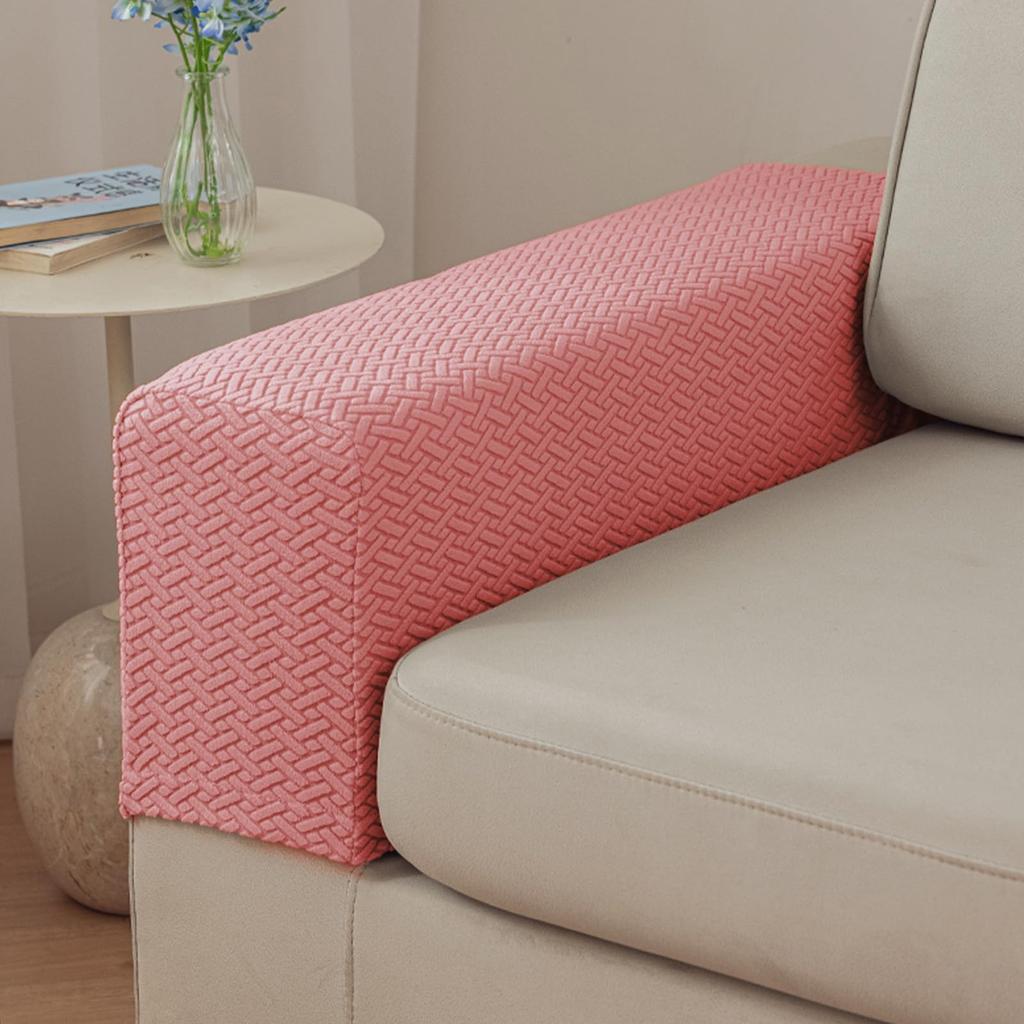 Новые чехлы на подлокотники дивана Простые эластичные чехлы на подлокотники дивана в клетку Противоскользящие Защита мебели от загрязнений Съемные чехлы для кресла