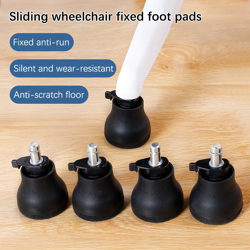 1 шт. Колеса для офисного кресла, поворотные колеса для фиксированных стационарных колес, сменные направляющие для стульев, мебельные ножки, стопор колес