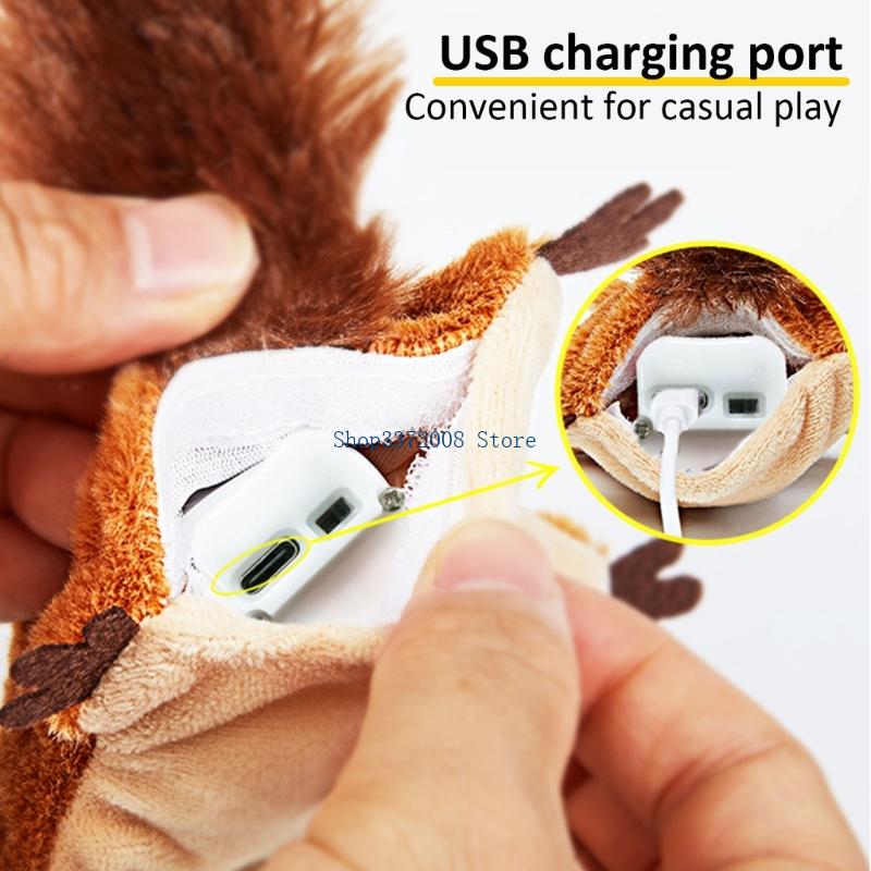Electric Flapping Bird Toy Cats Interactively Sound Exercise Boredom Relief