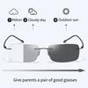 Photochromic Presbyopia Glasses Blue Light Resistant Reading Glasses Multifunctional Bifocal Sunglasses for Men