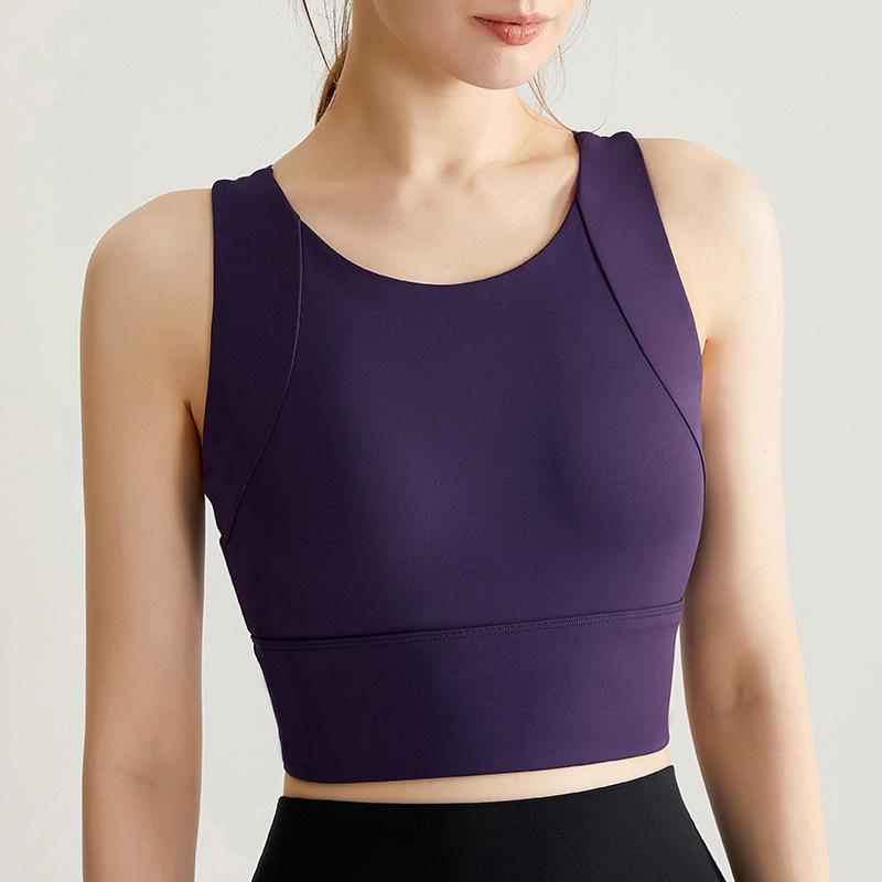 Женский дышащий жилет для йоги Chuandun со встроенной поддержкой