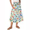 Women's Flowy Flared Ruffle Hem A Line Maxi Skirts Elastic Waist Elegant Tiered Layer Boho Long Skirts
