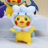 7Pcs/1Set Pocket Monsters Anime Figure Kawaii Pikachu Cosplay In Disguise Action Figures PVC Collection Model Dolls Toy Present