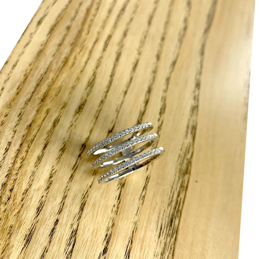 Серебряное кольцо с керамикой, вес изделия 8,48 гр (1903889)