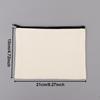 3/5/10 Pcs/Lot Student School Canvas Zipper Storage Bags DIY Blank Craft Cosmetic Ziplock Cotton Pouches for Pencil 21x12cm