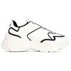 MLB Big Ball Chunky Sneakers Unisex Low Top White/Black 3ASHCLS2N-50BKS
