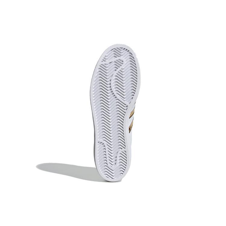 adidas Womens Superstar Metal Toe 'White Gold Metallic' (women's sizes) Cloud White / Gold Metallic / Cloud White Skate Shoes FV3330