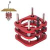 Aluminum Alloy Router Table Lifting System Base, 64-66mm Diameter Motor with Crank Handle, Suitable for Making Router Worktables