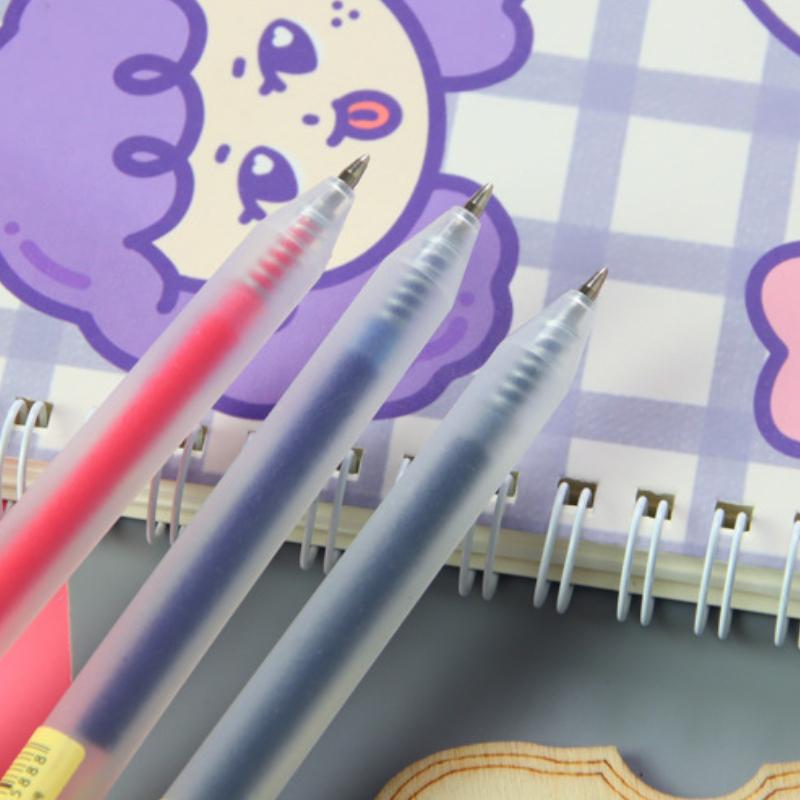 1/5/10 шт. Матовая прозрачная нажимная ручка с нейтральными чернилами, ручка для экзаменов для студентов, офисная ручка для подписи
