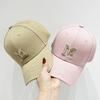 Женская вышитая буква M стандартная бейсболка детская весна и лето новая мода лицо маленькая кепка мужская