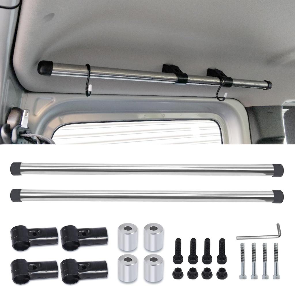 COBIVI Car Interior Storage Carrier Bar for Mini Vehicles and Compact Cars, Left and