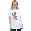 Disney Womens/Ladies Mickey Mouse Valentine Heart Cotton Boyfriend T-Shirt