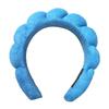 Однотонная headband с облачным губчатым наконечником, моющая резинка для волос, пушистая headband для мытья лица, макияжа, душа, ухода за кожей, повязка на голову