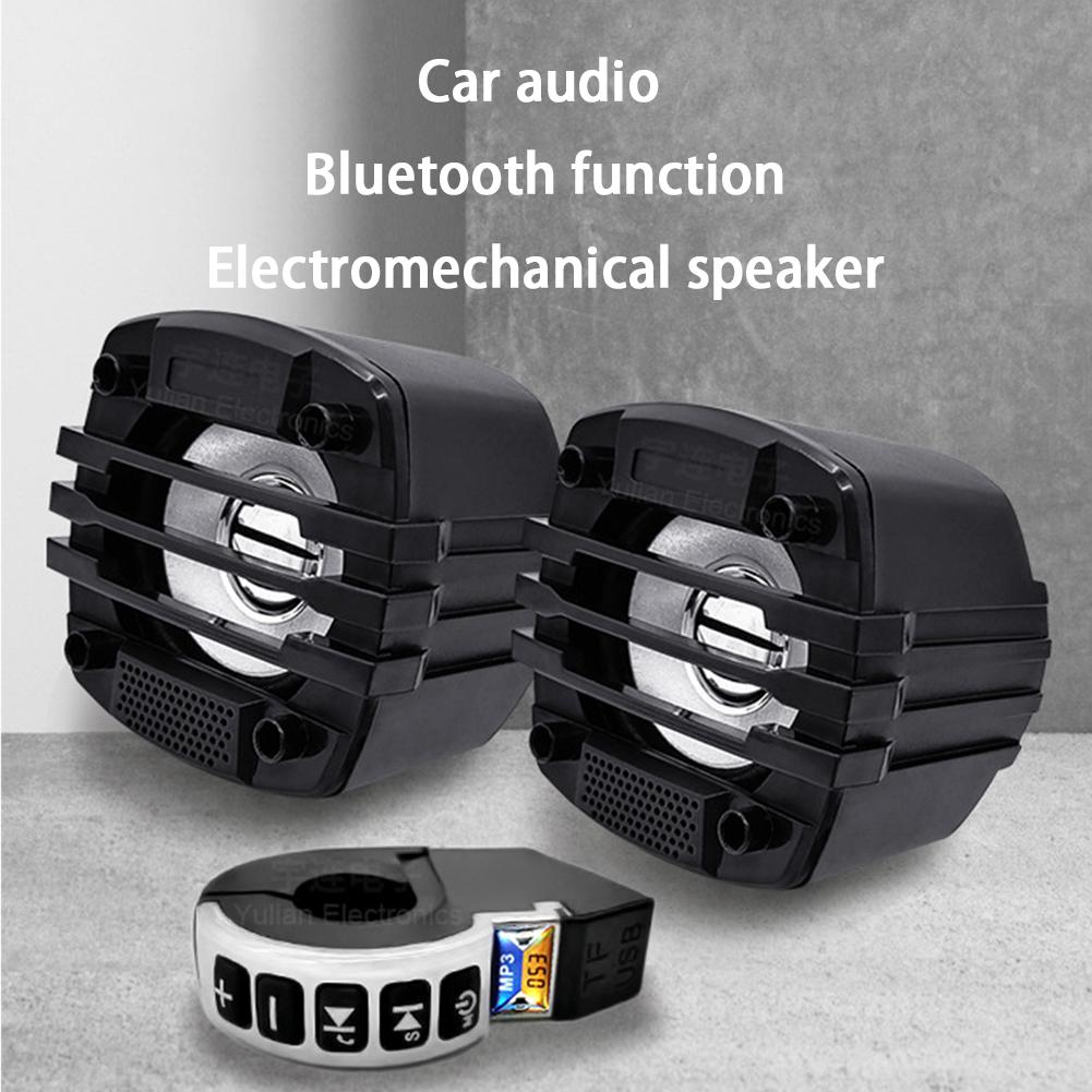 Электровелосипед Мотоцикл Руль Аудио Динамик, совместимый с Bluetooth, с переключателем на руле, воспроизведение с TF-карты и зарядка мобильного телефона через USB