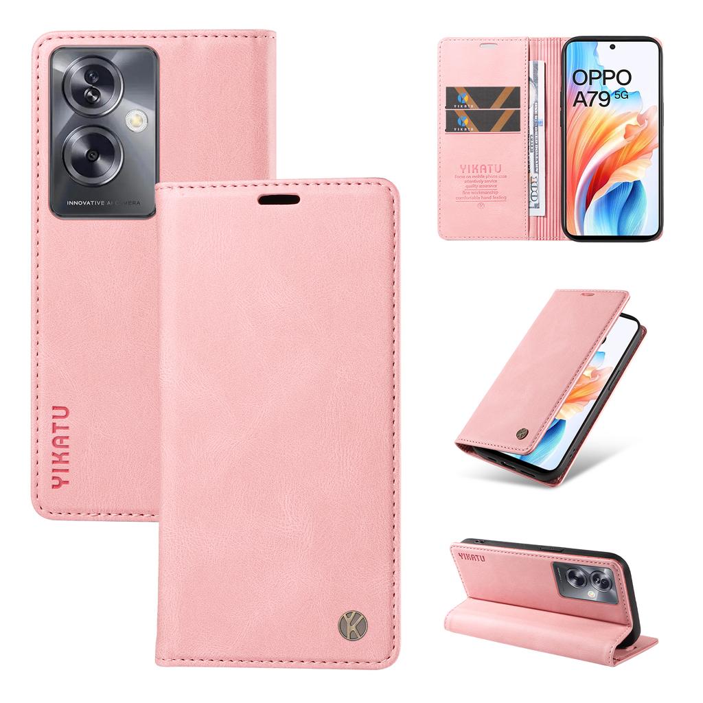 Nubuck PU Leather Fully Matte TPU Card Slots Wallet Phone Case for Oppo A15,A16,A17,A55,A72,A73,A74,A58,A38,A78,A79,Realme C12,C15,C21,C30,C33,C55...