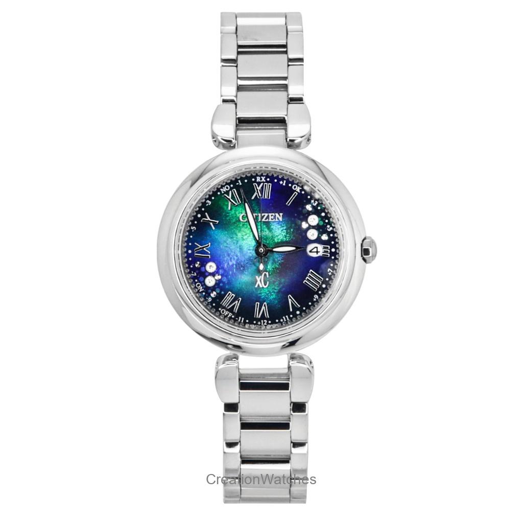 Citizen Женские часы XC Mizu Super Titanium Limited Edition с синим циферблатом Eco-Drive ES9460-61L