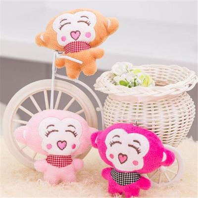 Love Human Monkey Мини мультяшная кукла плюшевая игрушка подвеска милые обезьянки мобильный телефон цепочка подвесные украшения 9 см