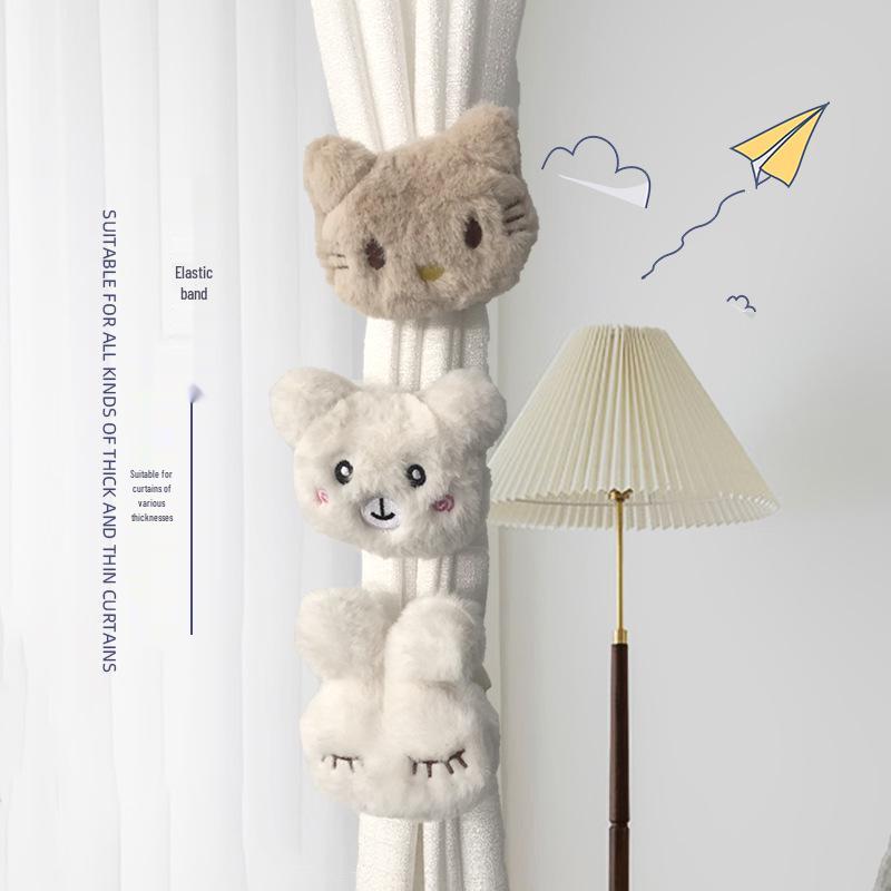 Мультяшные плюшевые подхваты для штор для детских комнат