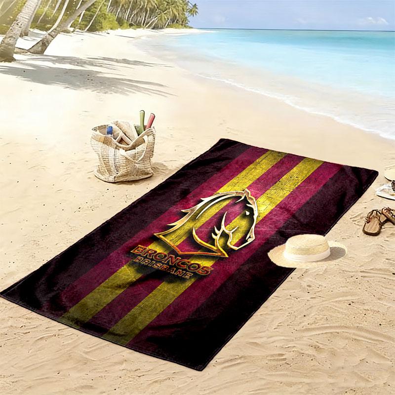 Broncos Unbreakable Print Beach Towel, Large Soft Quick Dry Towel for Beach Camping Swimming