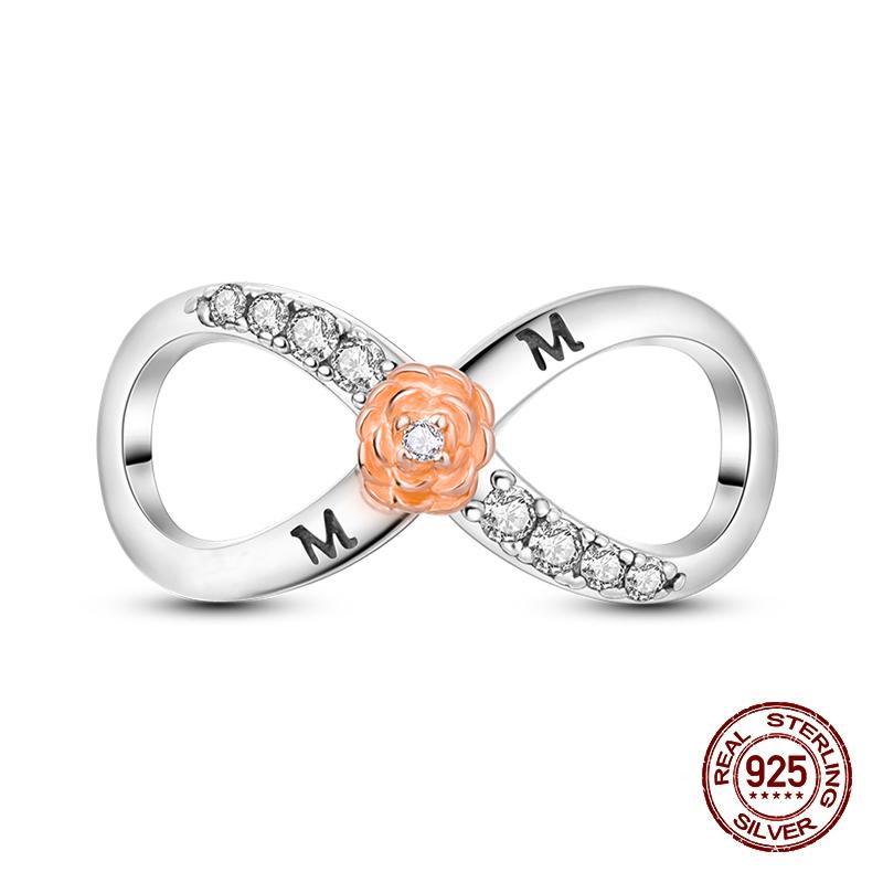 Классическая медная бабочка подсолнух перо морская звезда луна вечность бесконечность шармы бусины подходят для браслета 3 мм DIY ювелирные изделия