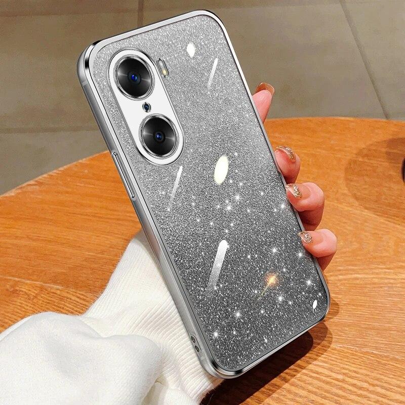 Роскошный чехол с градиентным блестящим покрытием Honor50 для Huawei Honor 50 50se 60 20 30 90 Pro 30 20 Lite 30s, чехол Nova 10 11 Pro Se