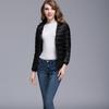 Women  Color Ultra Light  Jacket Solid Hooded Zippers Coat Down Jacket