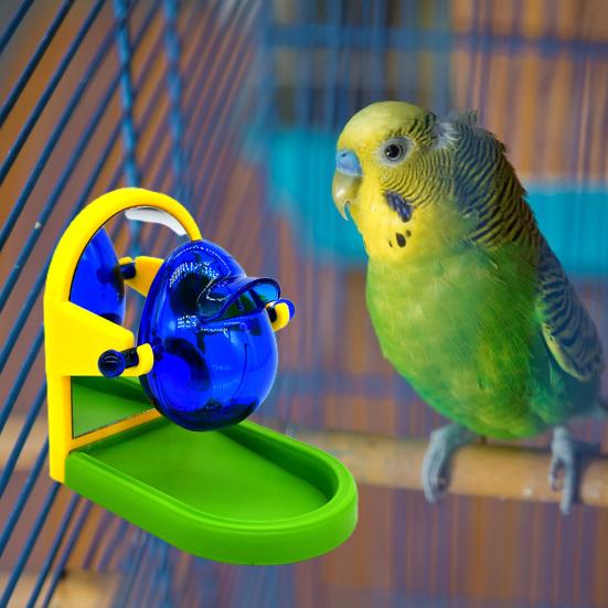 Bird Leakage Toy Wear-resistant Stable Structure House Shape Pet Bird Parrot Food Feeder Bird Supplies