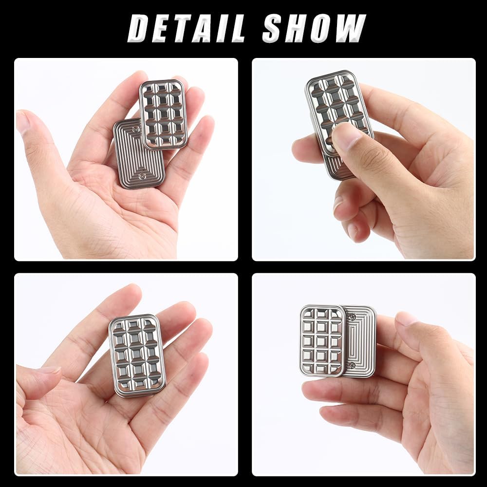 Металлический кирпичный слайдер, магнитная металлическая игрушка-фиджет, игрушки-фиджет для повседневного использования, игрушки для снятия стресса и тревожности при СДВГ, тактильные слайдеры, идеальные подарки