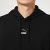 Puma Sports Casual Printed Logo Hoodie Мужские топы Черный 531243-01