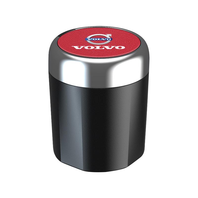 Светодиодная автомобильная пепельница, портативный мусорный бак, контейнер для хранения для Volvo XC60 S60 V40 V50 V60 S80 S40 C30 AWD C70 S40 S60 S80 S90