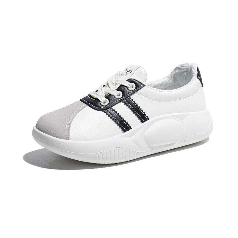 Осенние новинки, дышащие белые туфли, женские повседневные туфли на платформе, туфли на платформе