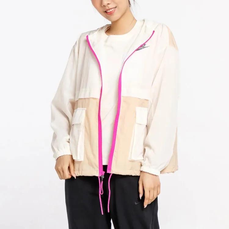 Nike Jackets Women's Flame Pink Hooded Thin Other (Unisex) Jackets CJ2296 110