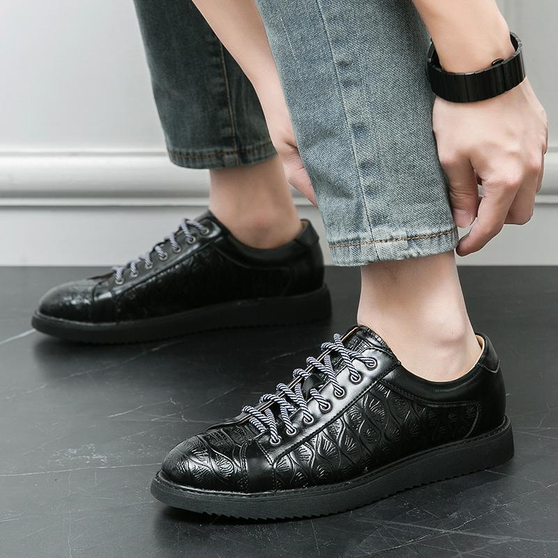 Мода Новые Мужские С Принтом Патентная Кожа Повседневная Обувь Мужские Лоферы для Ходьбы Кроссовки Tenis Masculino Zapatos Hombre