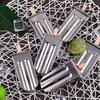 304 Stainless Steel  sicle with Log Sticker Robotic Welding Technology Homemade Food for Kids Friends Exquisite Box sy to Store