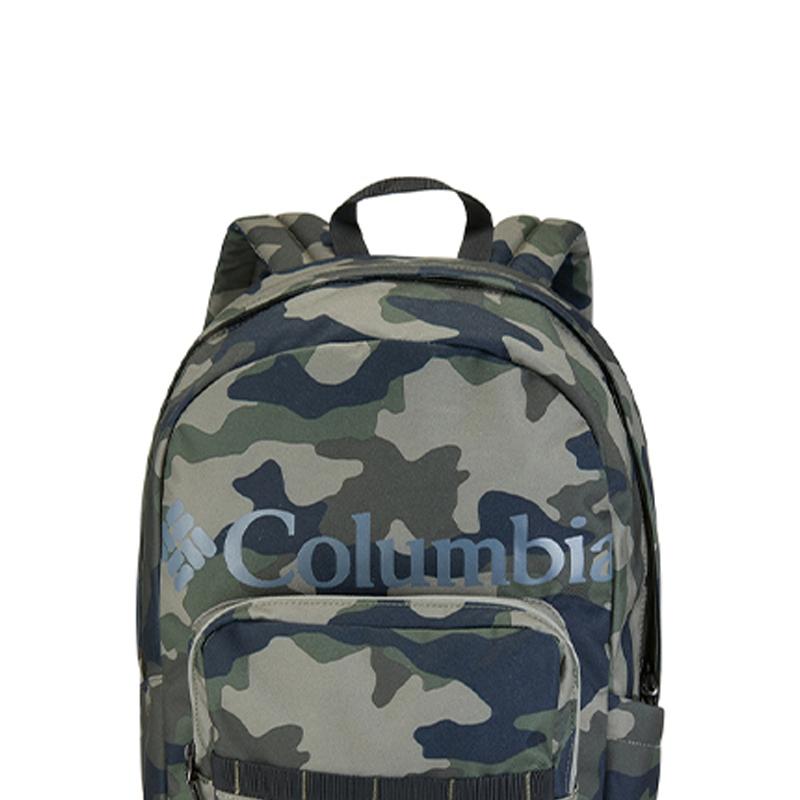 Columbia 22L City Sports Multi-Layer Large Capacity Printed Zipper Backpack Unisex Backpack Camouflage-Green UU0086-397