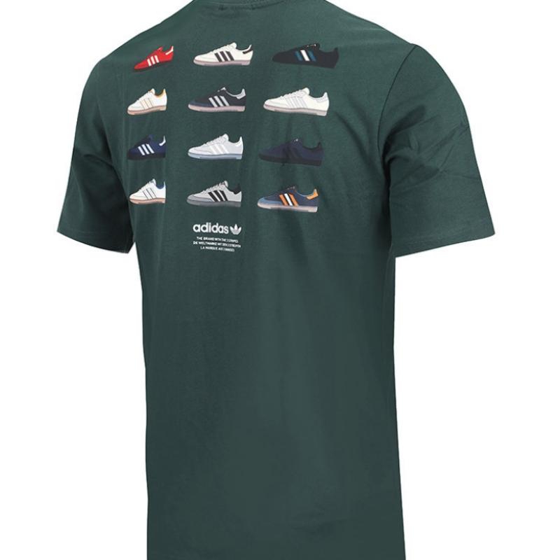 Adidas Футболка с коротким рукавом, спортивная футболка Samba Shoes
