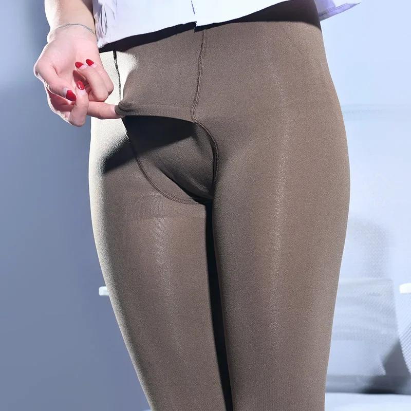 Мужские термоштаны с открытой промежностью Long Johns Теплое нижнее белье Базовый слой Нижняя часть Термоколготки Эластичные длинные леггинсы для мужчин