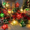 Christmas Decorative Lights String Christmas Balls Stars Garland Battery-operated Garland Xmas Tree New Year Home Decor