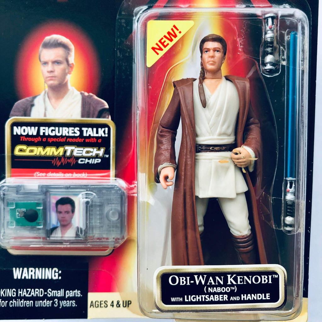 Star Wars Episode 1 Comtech Basic Figure Kenobi Naboo Version Obi-Wan