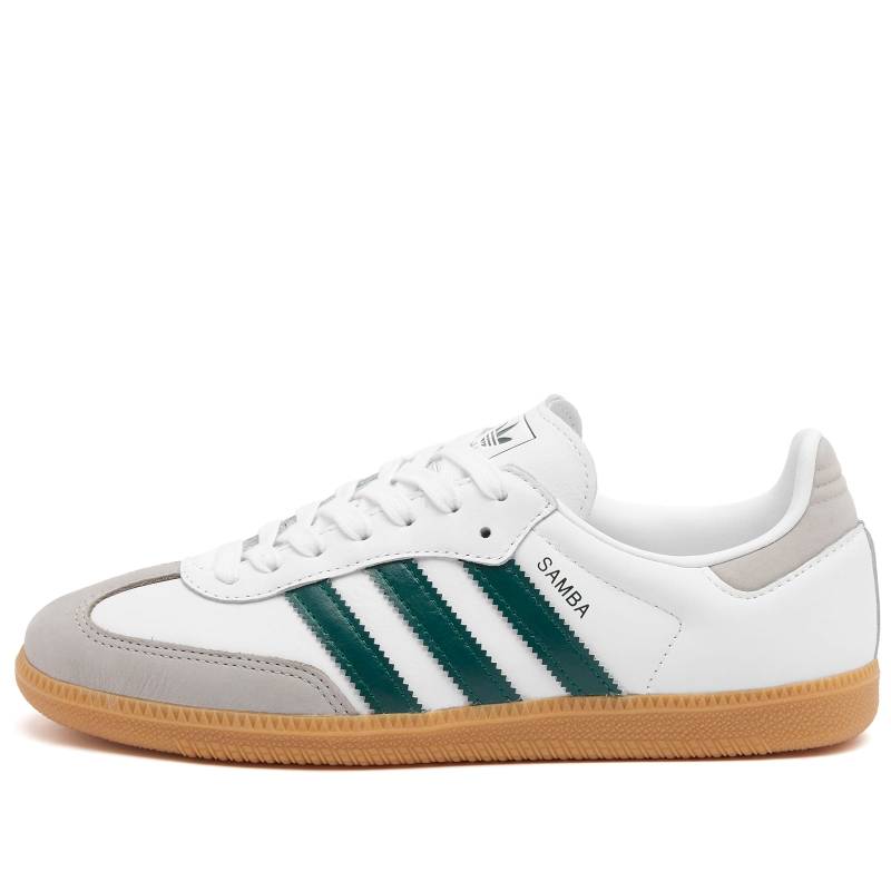 Adidas Samba OG White Collegiate Green Gum Women Sneakers Footwear-White Grey-Two JI2724