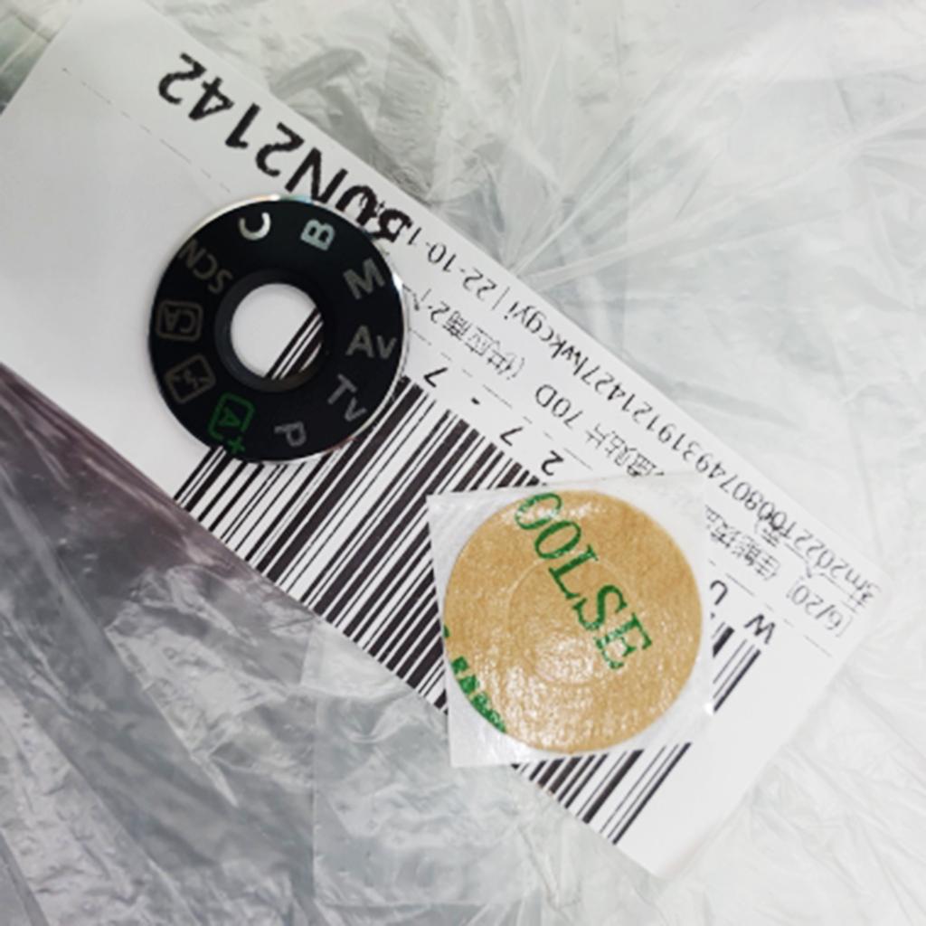 Camera Top Cover Label Replacement Dial Button Label Sticker For EOS 70D Camera