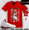 Футболка в тон 5 OG Fire Red 2025 Кроссовки для matching Сникерхед Чаки Футболка
