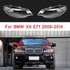 Крышка-стекло передней фары для BMW X6 E71 2008-2014 Прозрачная Левая Правая Фары Светильники Стеклянный Корпус Фары Маски